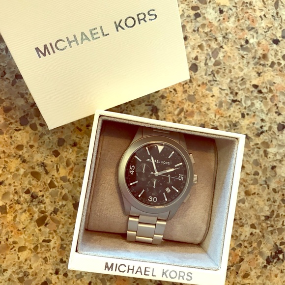 Michael Kors Other - NIB Michael Kors Men’s Silver-Tone Watch
